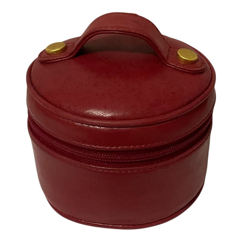Gucci Vintage Red Leather Jewelry Case Mini bag SLG Very Rare